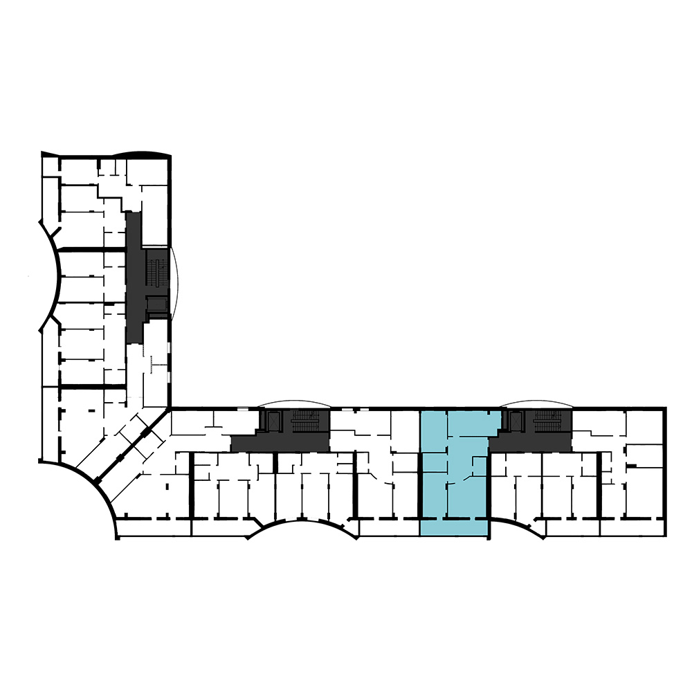 Планировка 3-комнатной элитной квартиры 119,5 м² в ЖК «Прибрежный» на берегу Волги, г. Нижний Новгород